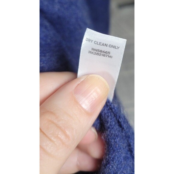 14th‎ & Union 100% Cashmere Open Front Cardigan – Blue (Size M) - Picture 4 of 6